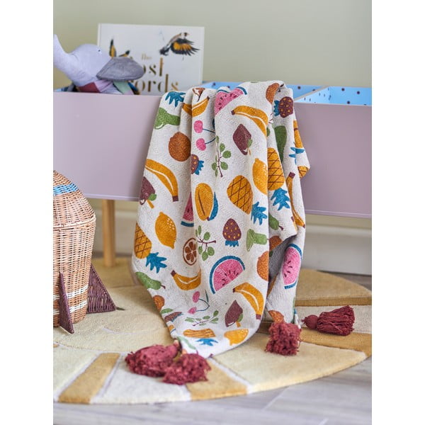Бебешко одеяло от рециклиран памук 130x160 cm Fruitta – Bloomingville Mini-image-1