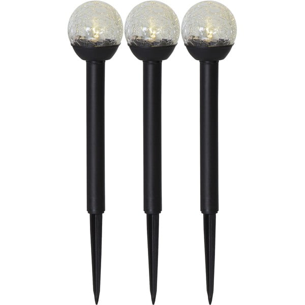 Комплект от 3 външни слънчеви LED светлини, височина 23 см Roma - Star Trading