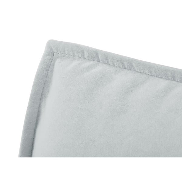 Светлосив стол за отдих с кадифена повърхност, десен ъгъл Auguste - Interieurs 86-image-3