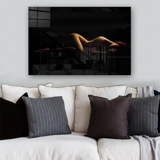 Картина върху стъкло 100x70 cm Silhouette - Wallity