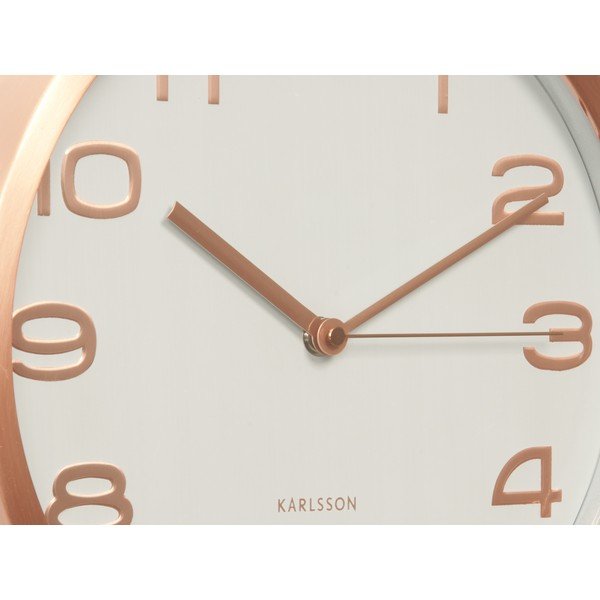 Bílé hodiny Present Time Maxie Copper-image-1