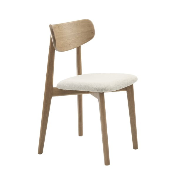 Трапезен стол в кремав и естествен цвят Elim – Unique Furniture