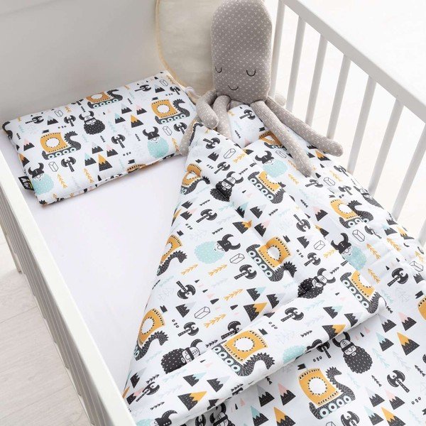 Бял комплект за детско легло Sweet Dreams - Yellow Tipi-image-1
