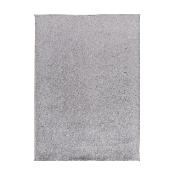 Сив килим от микрофибър 80x150 cm Coraline Liso – Universal
