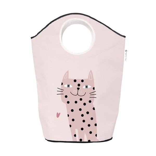 Розова тъкан бебе съхранение кошница Meow Meow - Butter Kings