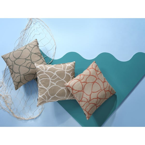 Бежово-оранжева външна възглавница , 50 x 50 cm Pearl - Hartman-image-3