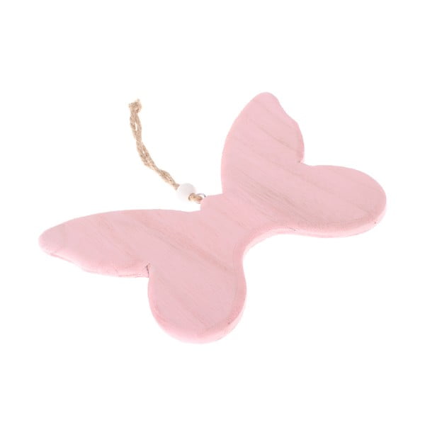 Розова дървена висяща декорация Толкова сладка пеперуда - Dakls