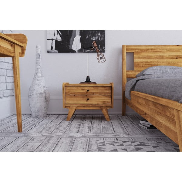 Нощно шкафче от дъбова дървесина Retro 1 - The Beds-image-1