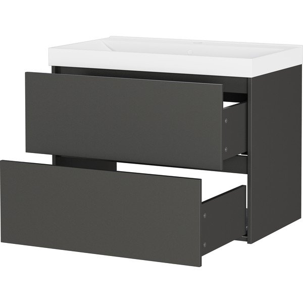 Антрацитен матов стенен шкаф за мивка 81x65 cm Bodera – Germania-image-4