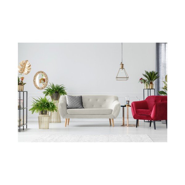 Krémová dvoumístná pohovka Mazzini Sofas Amelie-image-2