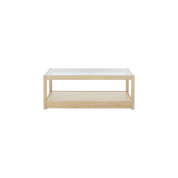 Масичка за кафе със стъклен плот в естествен цвят 60x120 cm Class – Ellos Home-image-3