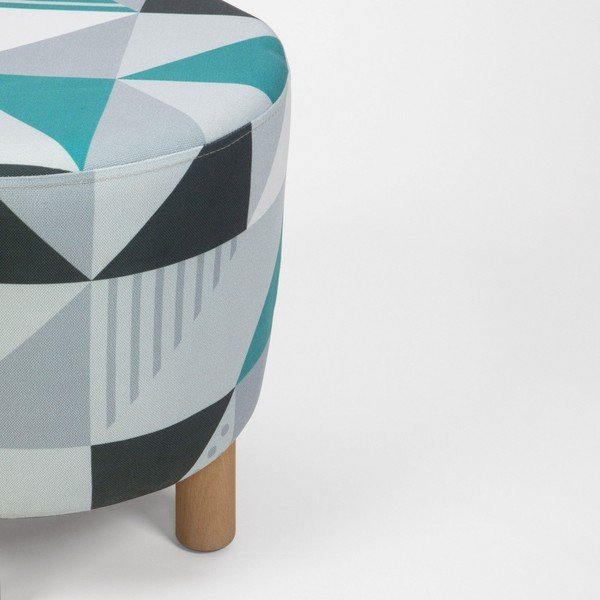 Табуретка с дървени крака Cono Pete, ⌀ 41 cm - Homitis-image-3