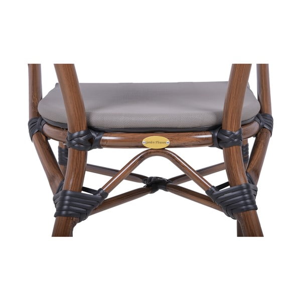 Бежов метален градински стол Toskana – Garden Pleasure-image-3