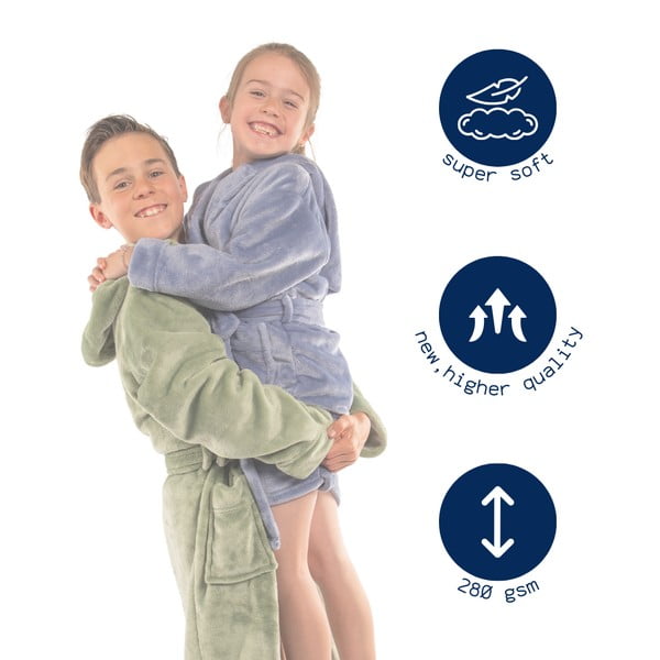 Кафява детска хавлия от микроплюш Delux – Tiseco Home Studio-image-3