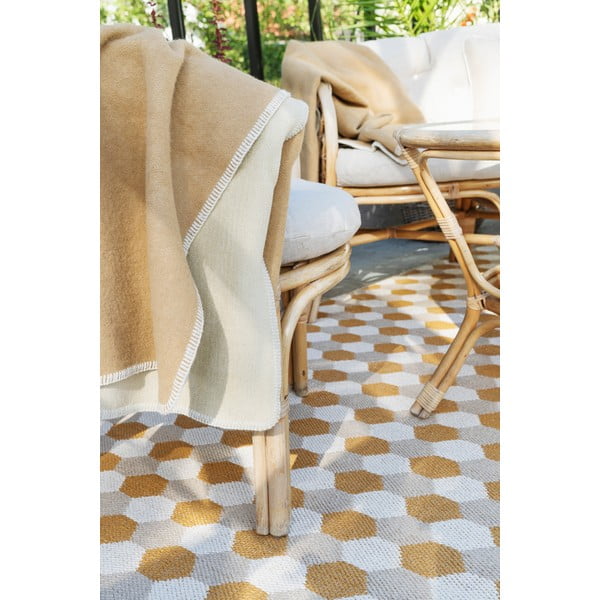 Пътека за открито и закрито в цвят жълта охра 70x250 cm Dana Ochre – Pappelina-image-3