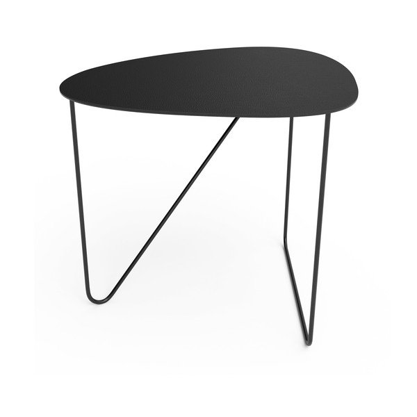 Черна метална масичка за кафе 44x50 cm Curve L Bull – LIND DNA