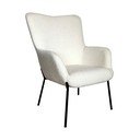 Бяло кресло от букле Glasgow  – House Nordic