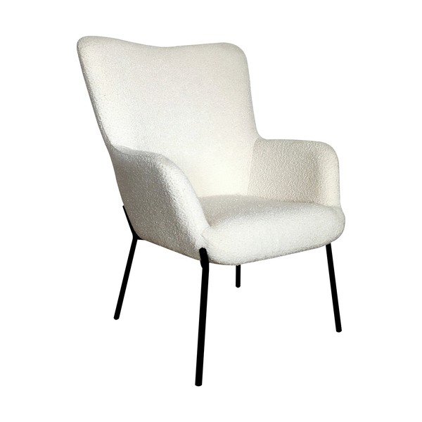 Бяло кресло от букле Glasgow  – House Nordic