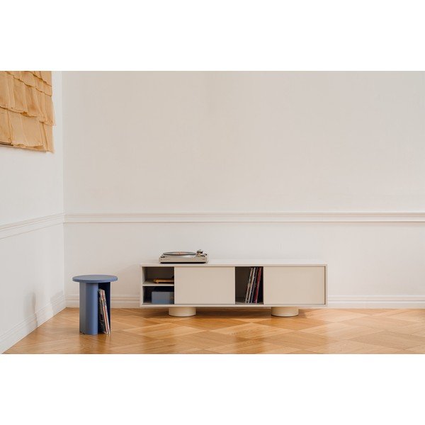 Сиво-бежова маса за телевизор 160x48x42 cm Taro – noo.ma-image-1