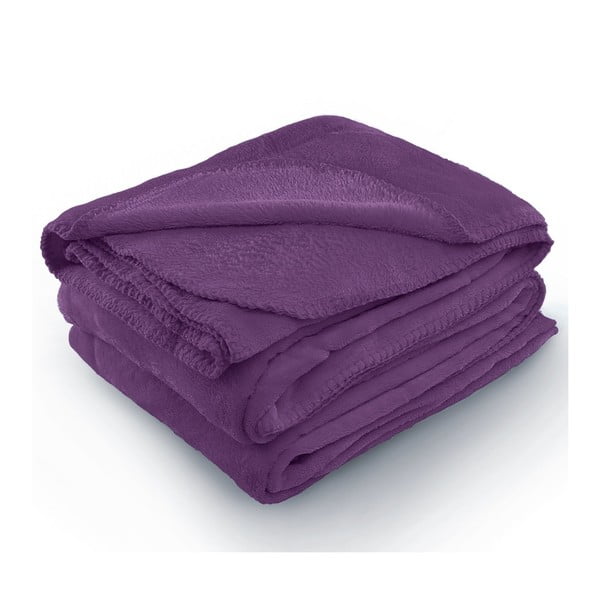 Лилаво одеяло от микрофибър Tyler, 220 x 240 cm - AmeliaHome