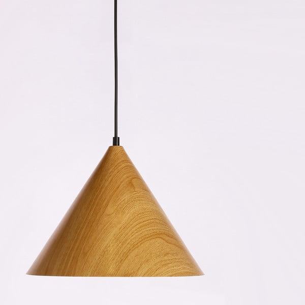 Кафява висяща лампа с метален абажур ø 32 cm Dunca - Candellux Lighting-image-1