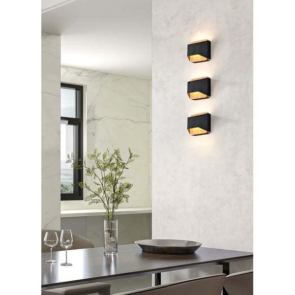 Матово черно LED затъмняваща се стенна лампа Arino – Trio-image-1