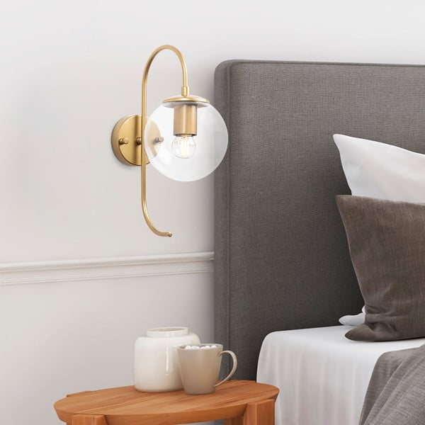 Стенна лампа в златисто ø 15 cm Jewel – Opviq lights-image-1