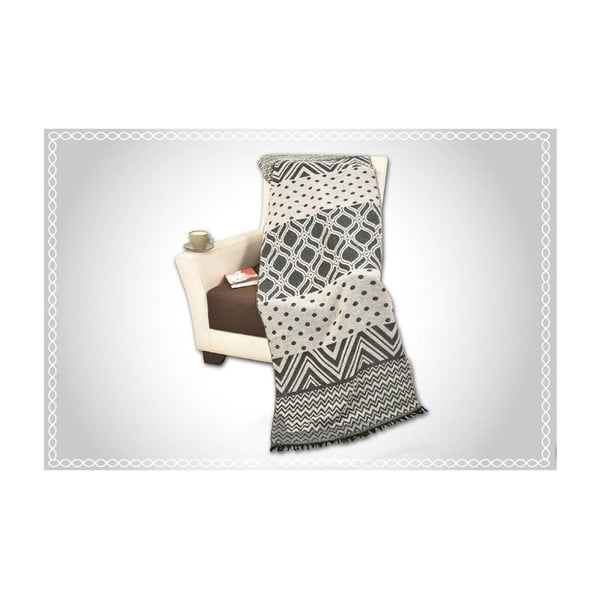 Памучно одеяло Siyah, 180 x 60 cm - Bonita