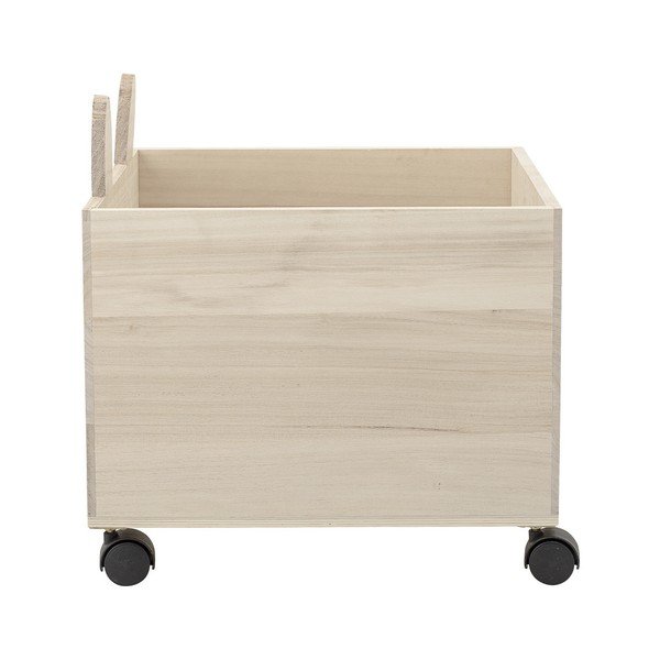 Дървена кутия за съхранение на играчки на колела - Bloomingville-image-2