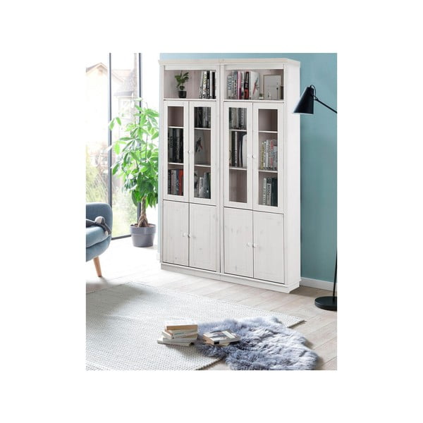 Бяла витрина от масивен бор 148x223 cm Anita – Støraa-image-3