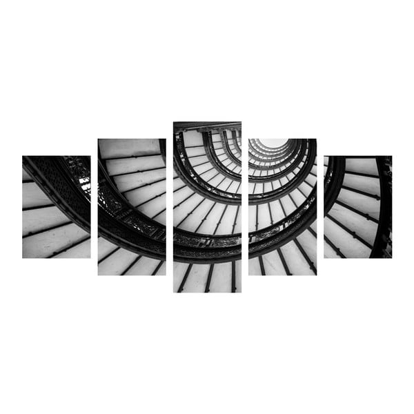 Vícedílný obraz Black&White Stairs