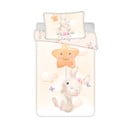 Жълто памучно детско спално бельо 100x135 cm Bunny "Star" – Jerry Fabrics