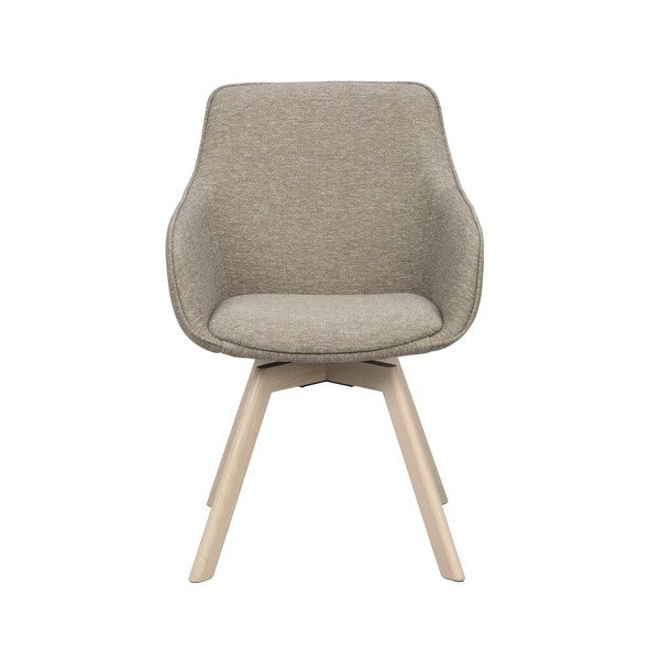 Бежови тапицирани трапезни столове в комплект 2 бр. Alison – Rowico-image-2