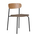 Черен/кафяв трапезен стол за подреждане от декор от ясен Estepona – House Nordic