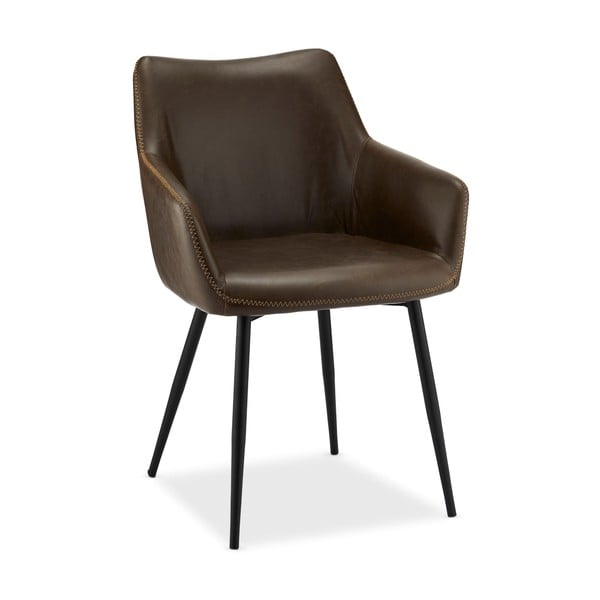 Тъмнокафяви трапезни столове в комплект от 2 Maria - Furnhouse