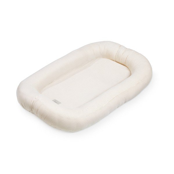 Бежово гнездо за бебе 52x84 cm Classic Stripes Camel – Cam Cam Copenhagen