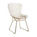 Метален трапезен стол в златист цвят District – Premier Housewares