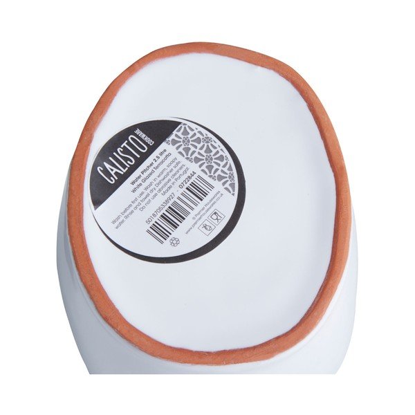 Bílý džbán z glazované terakoty Premier Housewares, 2,5 l-image-4