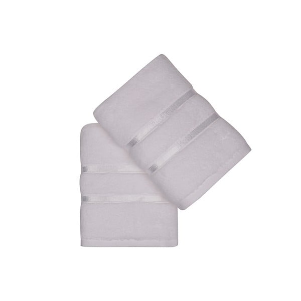 Комплект от 2 бели памучни кърпи , 50 x 90 cm Dolce - Foutastic-image-3