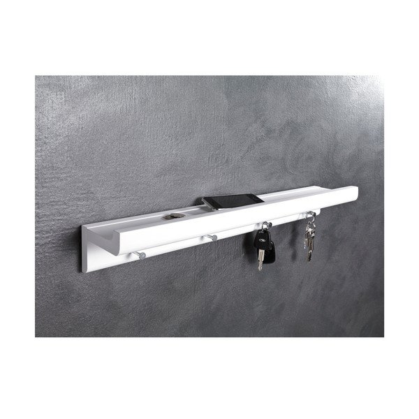 Бял рафт с кукички за ключове Trays - Tomasucci-image-3