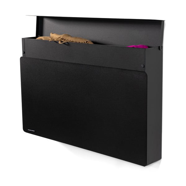 Черна метална накланяща се/висяща стойка за обувки 78x48x13 cm Luigi – Spinder Design-image-2