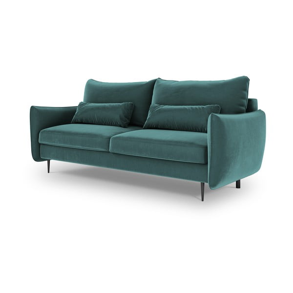 Петролно зелен разтегателен диван с място за съхранение Vermont - Cosmopolitan Design