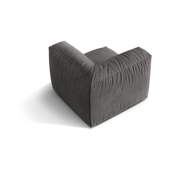 Сив кадифен модул за диван (променлив) Martina – Micadoni -image-2