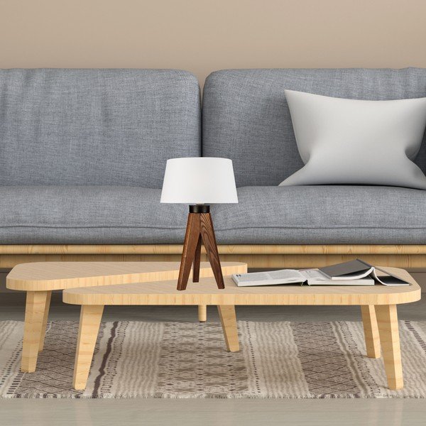 Бяла настолна лампа - LAMKUR-image-3