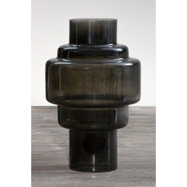 Черна стъклена ваза (височина 30 cm) Cayden – Premier Housewares-image-4