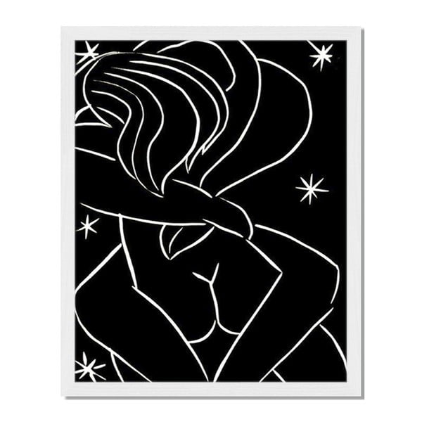Obraz v rámu Liv Corday Scandi Starry Night, 40 x 50 cm