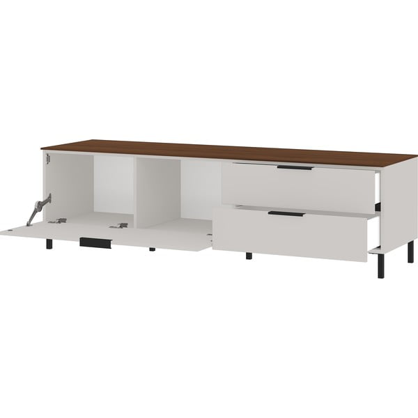 ТВ масичка в сиво и бежово от орех 164x47 cm California - Germania-image-2