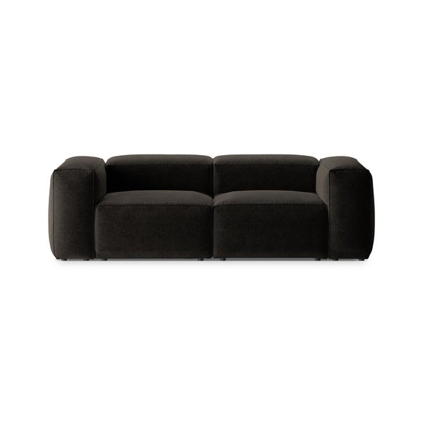 Черен диван 224 cm Bergamo – Cosmopolitan Design