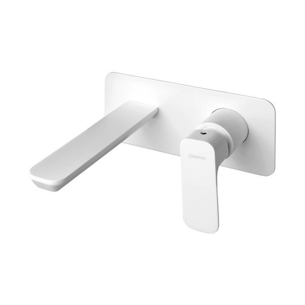 Бяла вградена батерия за мивка (1 изход) Spy – Sapho