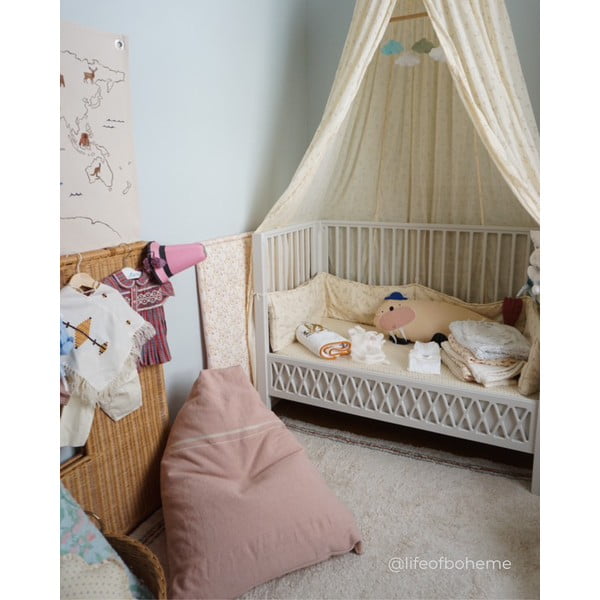 Детски пуф в сиво-розов цвят Cleo Vintage Nude – Lorena Canals-image-1